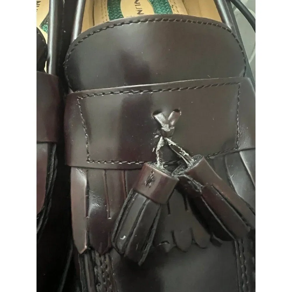 Nunn‎ Bush Leather Tassel Loafers Men’s Sz 9 Brown Slip-On Comfort Formal Shoes